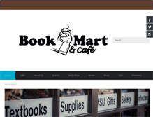 Tablet Screenshot of bookmartandcafe.com